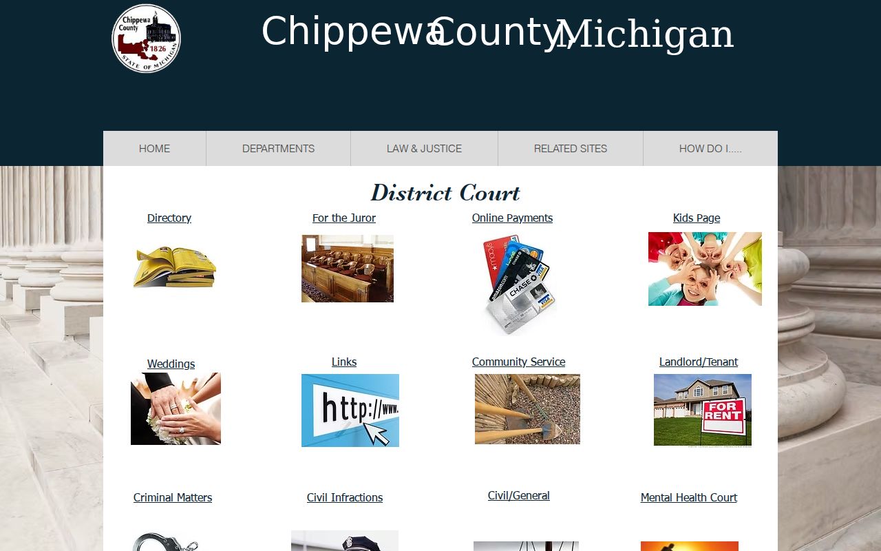 Official Chippewa County 91st District Court webpage